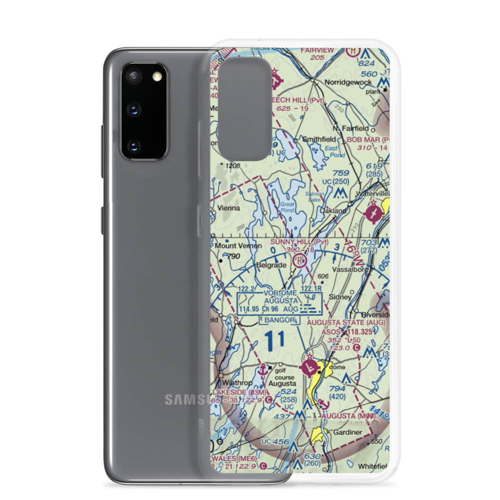 Sunny Hill Airport (ME60) VFR Sectional Samsung Case Samsung Galaxy S20 model shown