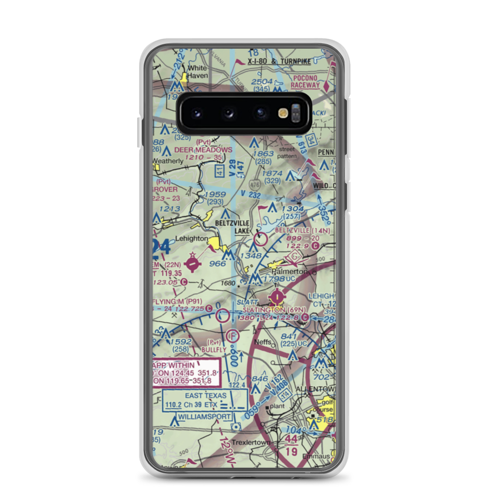 Sunny Rest Airport (8PA8) VFR Sectional Samsung Case Samsung Galaxy S10 model shown