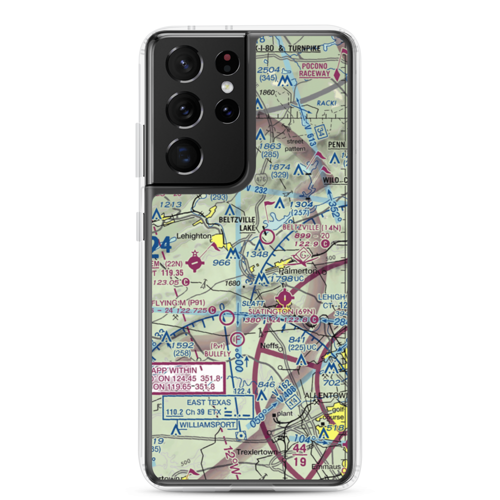 Sunny Rest Airport (8PA8) VFR Sectional Samsung Case Samsung Galaxy S21 Ultra model shown