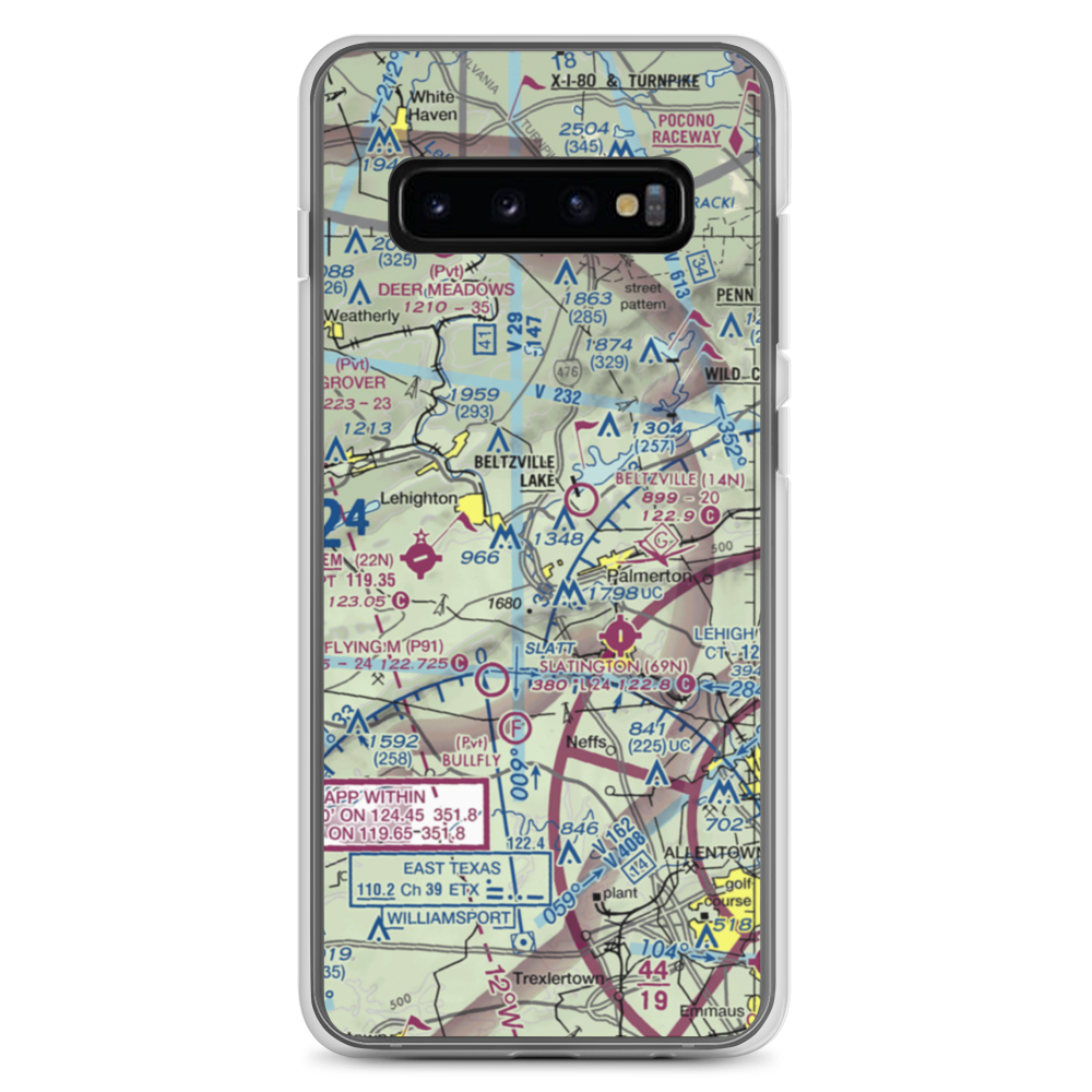 Sunny Rest Airport (8PA8) VFR Sectional Samsung Case Samsung Galaxy S10+ model shown