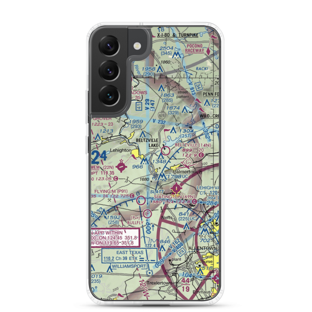 Sunny Rest Airport (8PA8) VFR Sectional Samsung Case Samsung Galaxy S22 Plus model shown