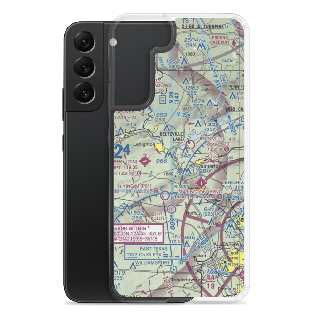Sunny Rest Airport (8PA8) VFR Sectional Samsung Case Samsung Galaxy S22 Plus model shown