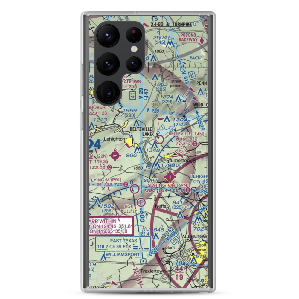 Sunny Rest Airport (8PA8) VFR Sectional Samsung Case Samsung Galaxy S22 Ultra model shown