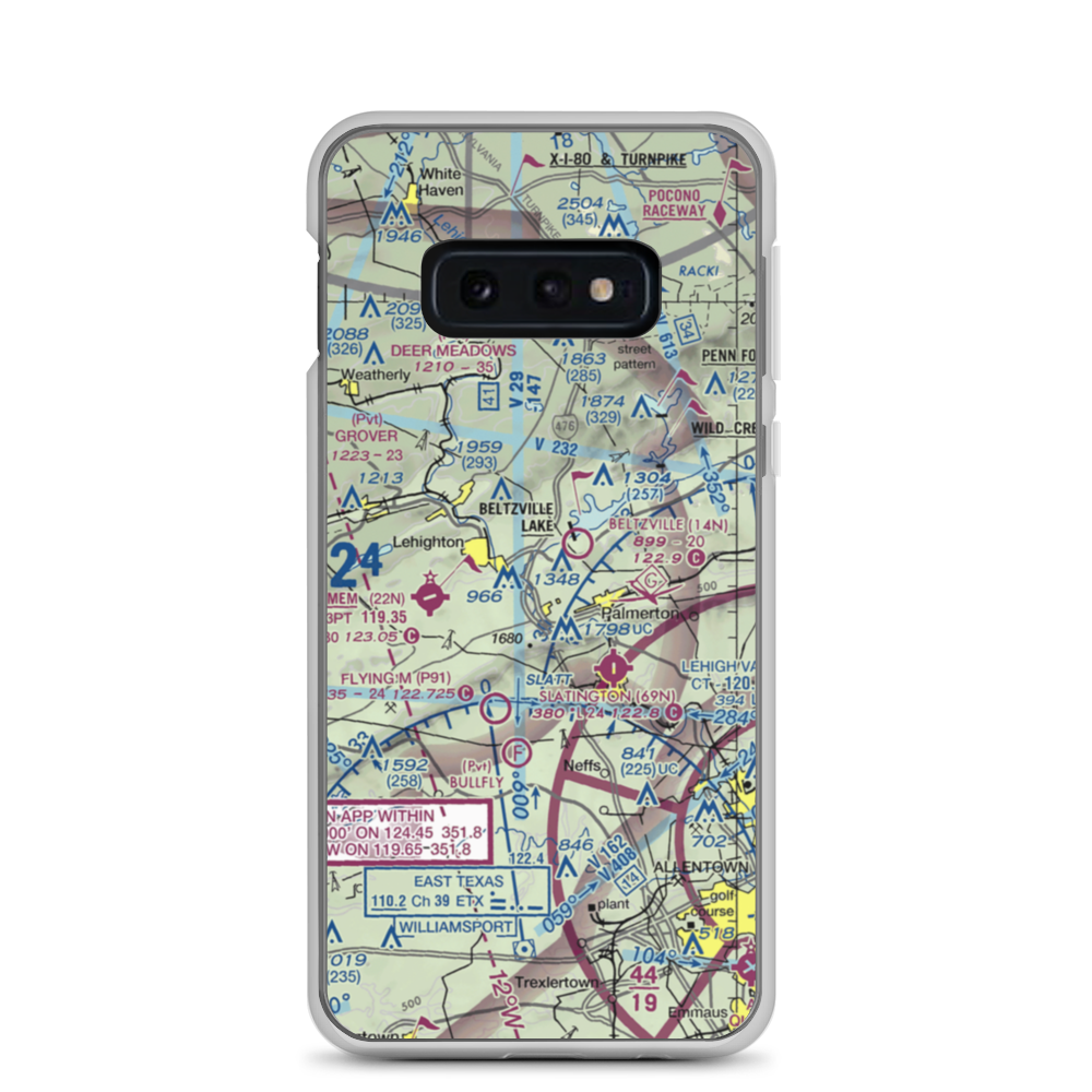 Sunny Rest Airport (8PA8) VFR Sectional Samsung Case Samsung Galaxy S10e model shown