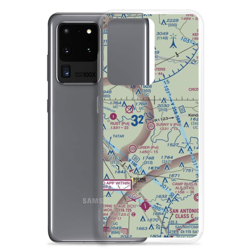 Sunny V Ranch Airport (7TS3) VFR Sectional Samsung Case Samsung Galaxy S20 Ultra model shown
