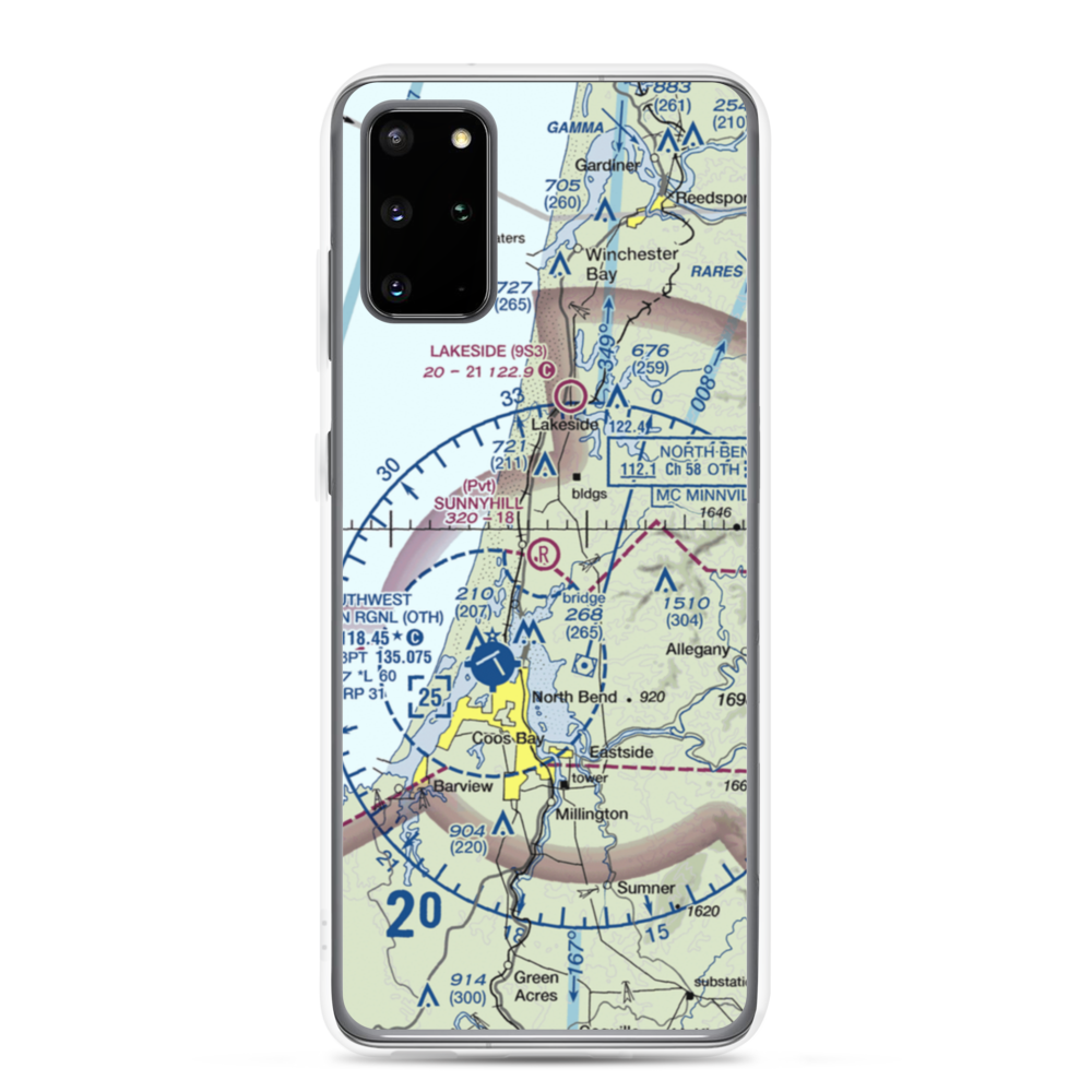 Sunnyhill Airport (1OR0) VFR Sectional Samsung Case Samsung Galaxy S20 Plus model shown