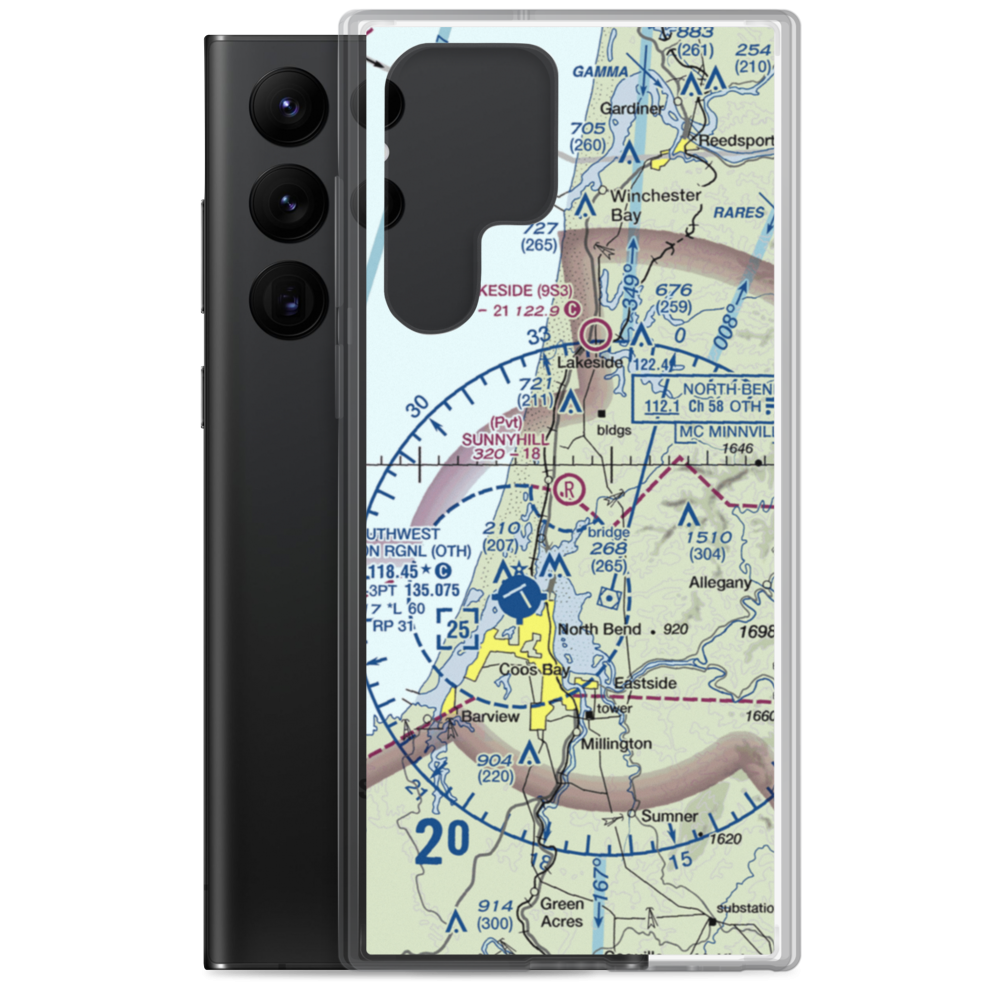 Sunnyhill Airport (1OR0) VFR Sectional Samsung Case Samsung Galaxy S22 Ultra model shown