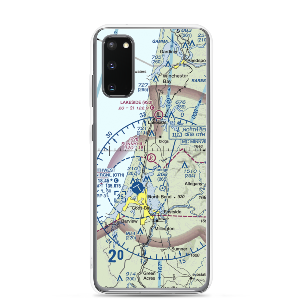 Sunnyhill Airport (1OR0) VFR Sectional Samsung Case Samsung Galaxy S20 model shown