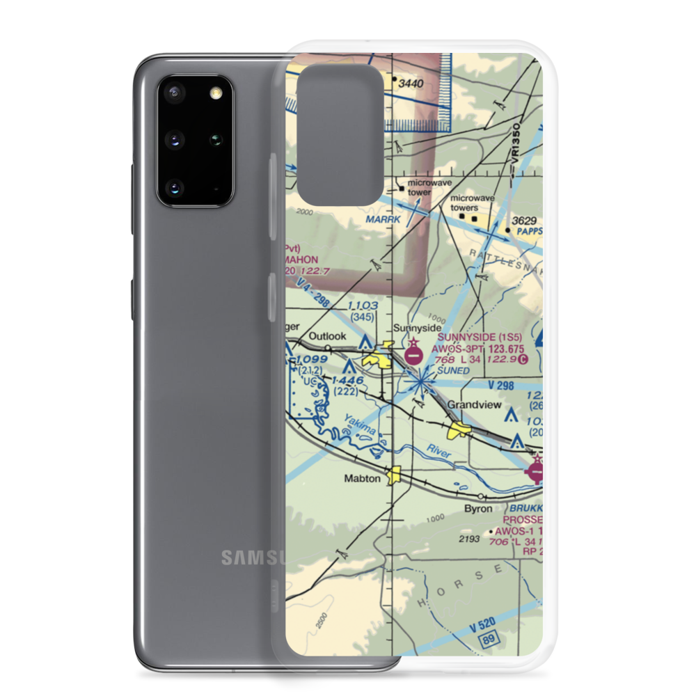 Sunnyside Municipal Airport (1S5) VFR Sectional Samsung Case Samsung Galaxy S20 Plus model shown