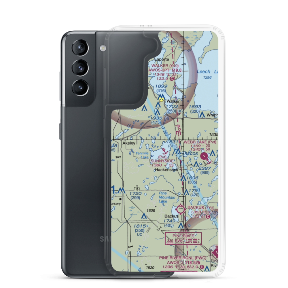 Sunnyside Seaplane Base (3MN5) VFR Sectional Samsung Case Samsung Galaxy S21 model shown