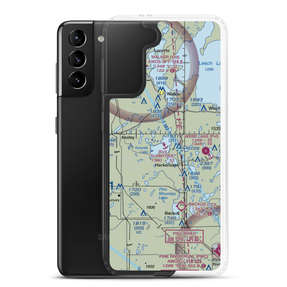 Sunnyside Seaplane Base (3MN5) VFR Sectional Samsung Case Samsung Galaxy S21 Plus model shown