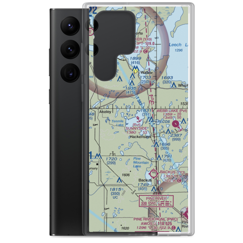 Sunnyside Seaplane Base (3MN5) VFR Sectional Samsung Case Samsung Galaxy S22 Ultra model shown