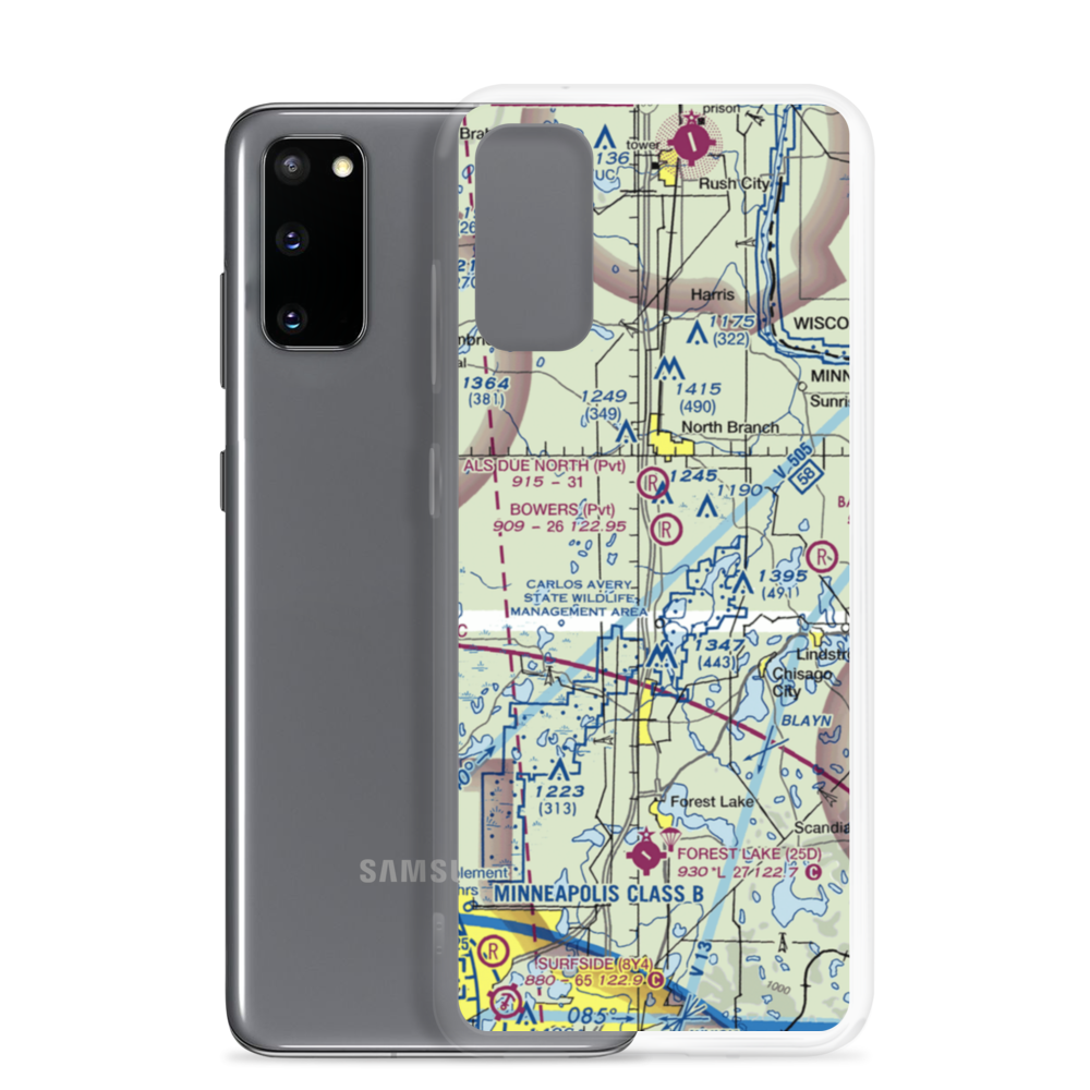 Sunrise Airport (MY78) VFR Sectional Samsung Case Samsung Galaxy S20 model shown