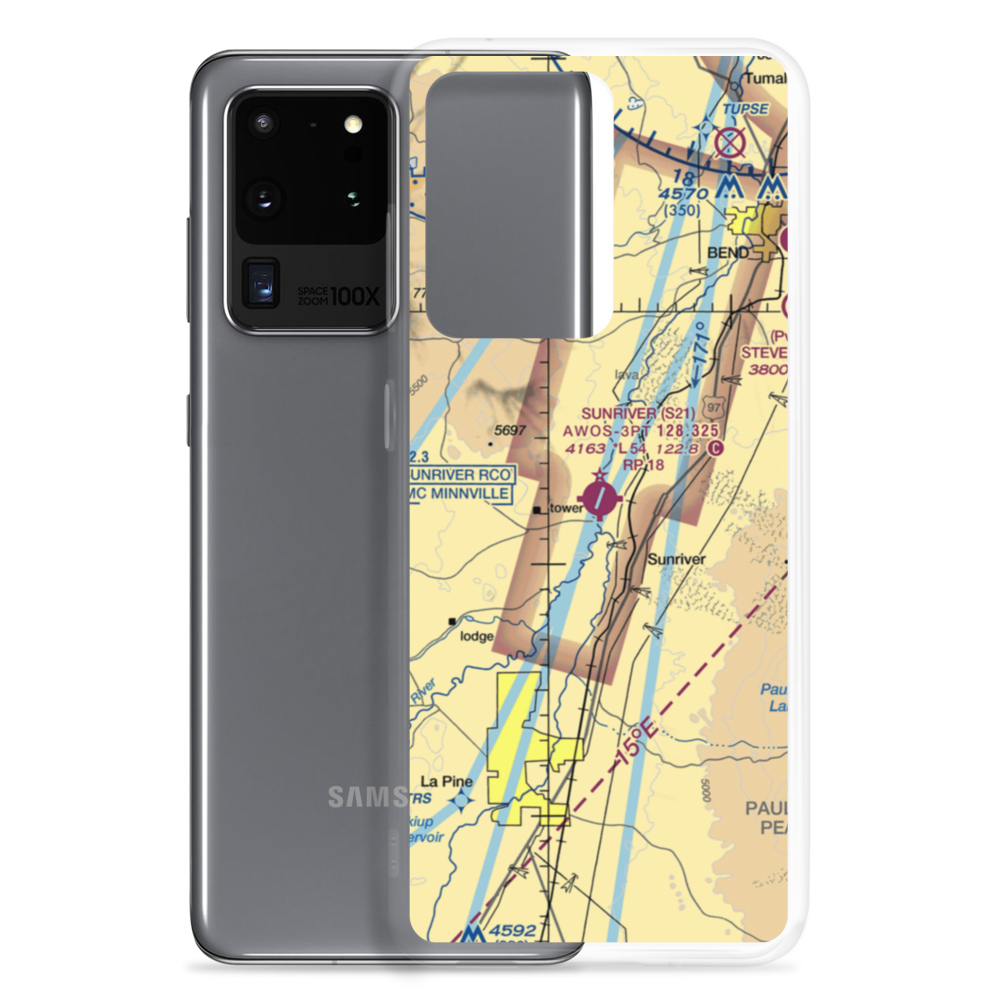 Sunriver Airport (S21) VFR Sectional Samsung Case Samsung Galaxy S20 Ultra model shown