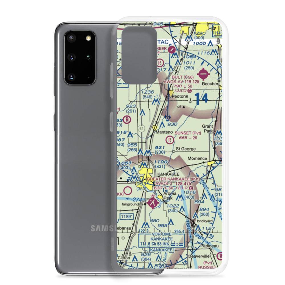 Sunset Acres Airport (LL24) VFR Sectional Samsung Case Samsung Galaxy S20 Plus model shown