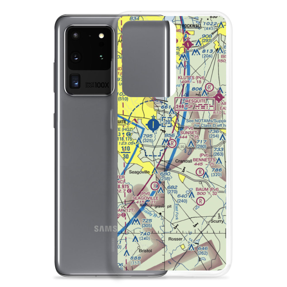 Sunset Airport (TA18) VFR Sectional Samsung Case Samsung Galaxy S20 Ultra model shown