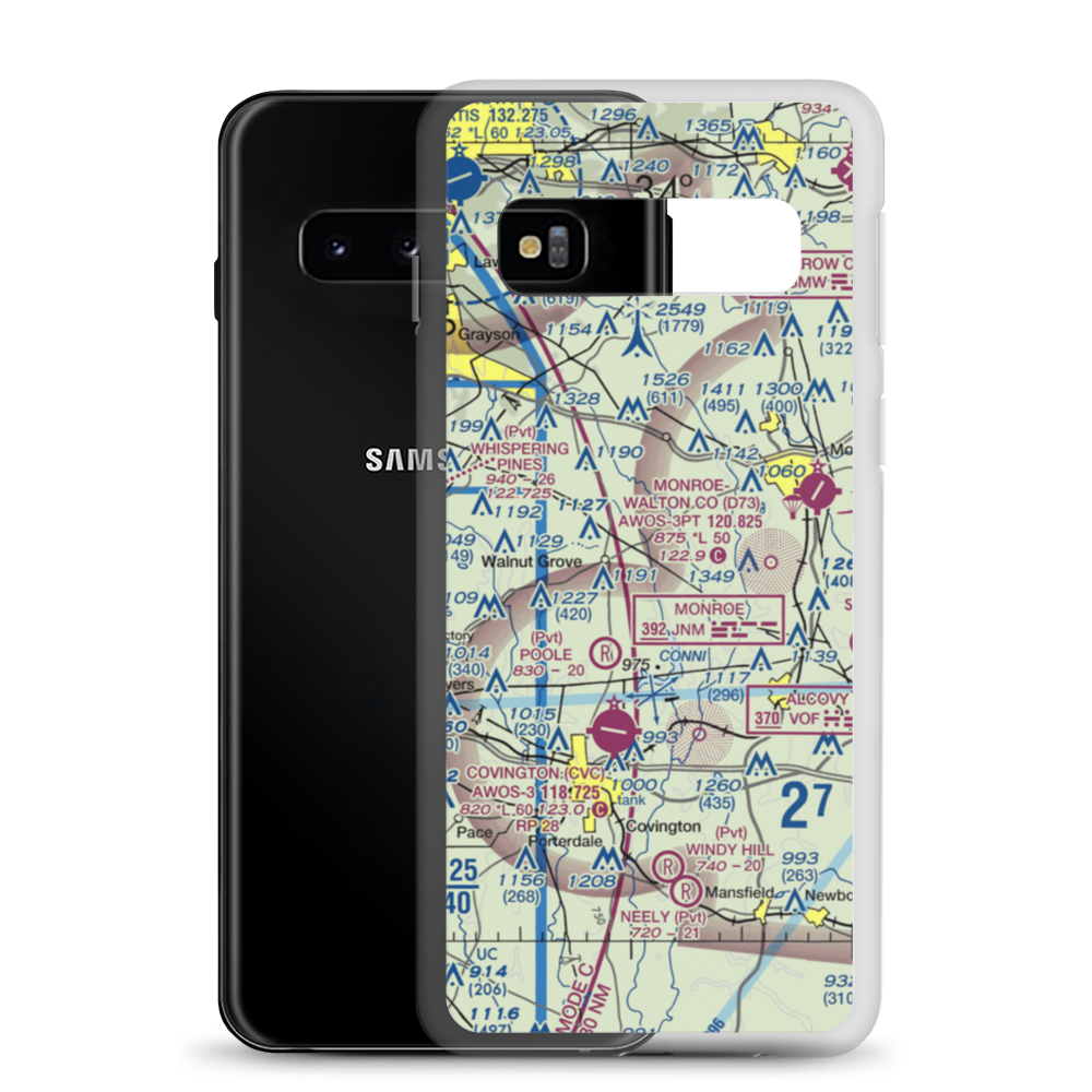 Sunset Strip (0GA6) VFR Sectional Samsung Case Samsung Galaxy S10 model shown