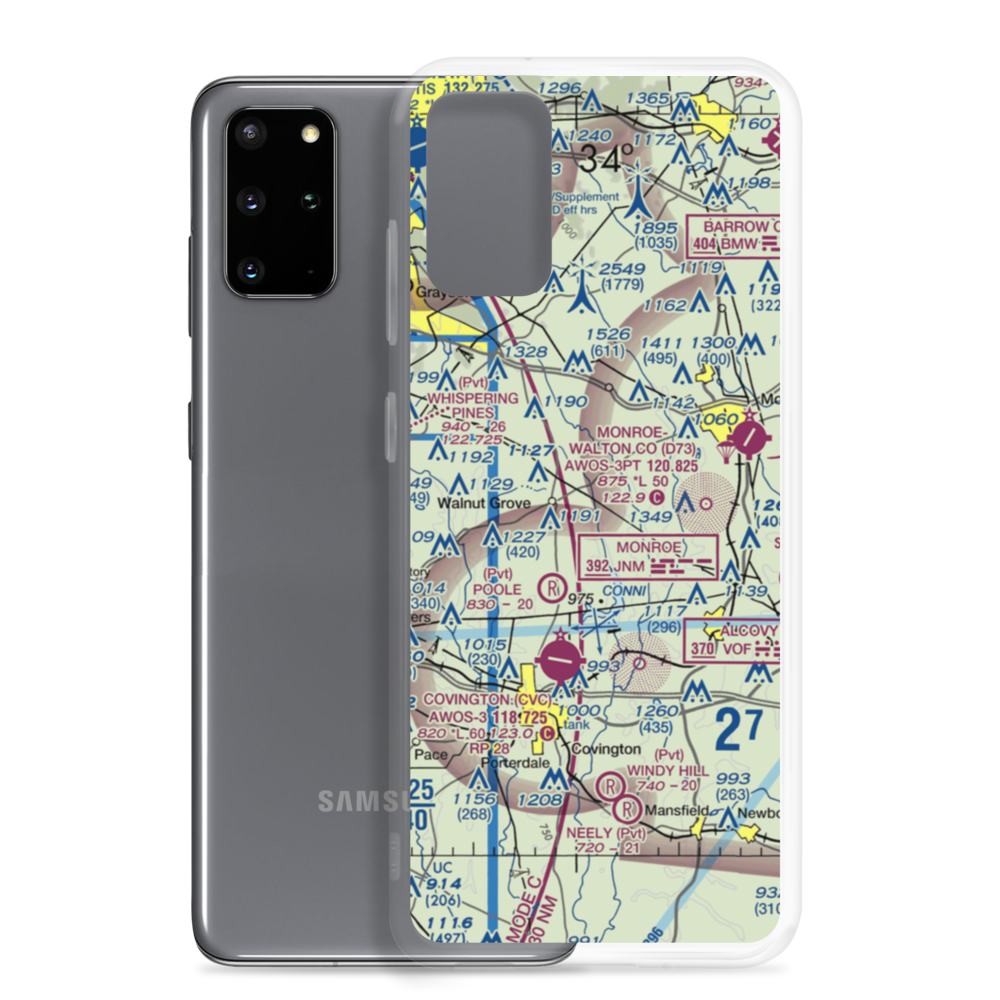 Sunset Strip (0GA6) VFR Sectional Samsung Case Samsung Galaxy S20 Plus model shown