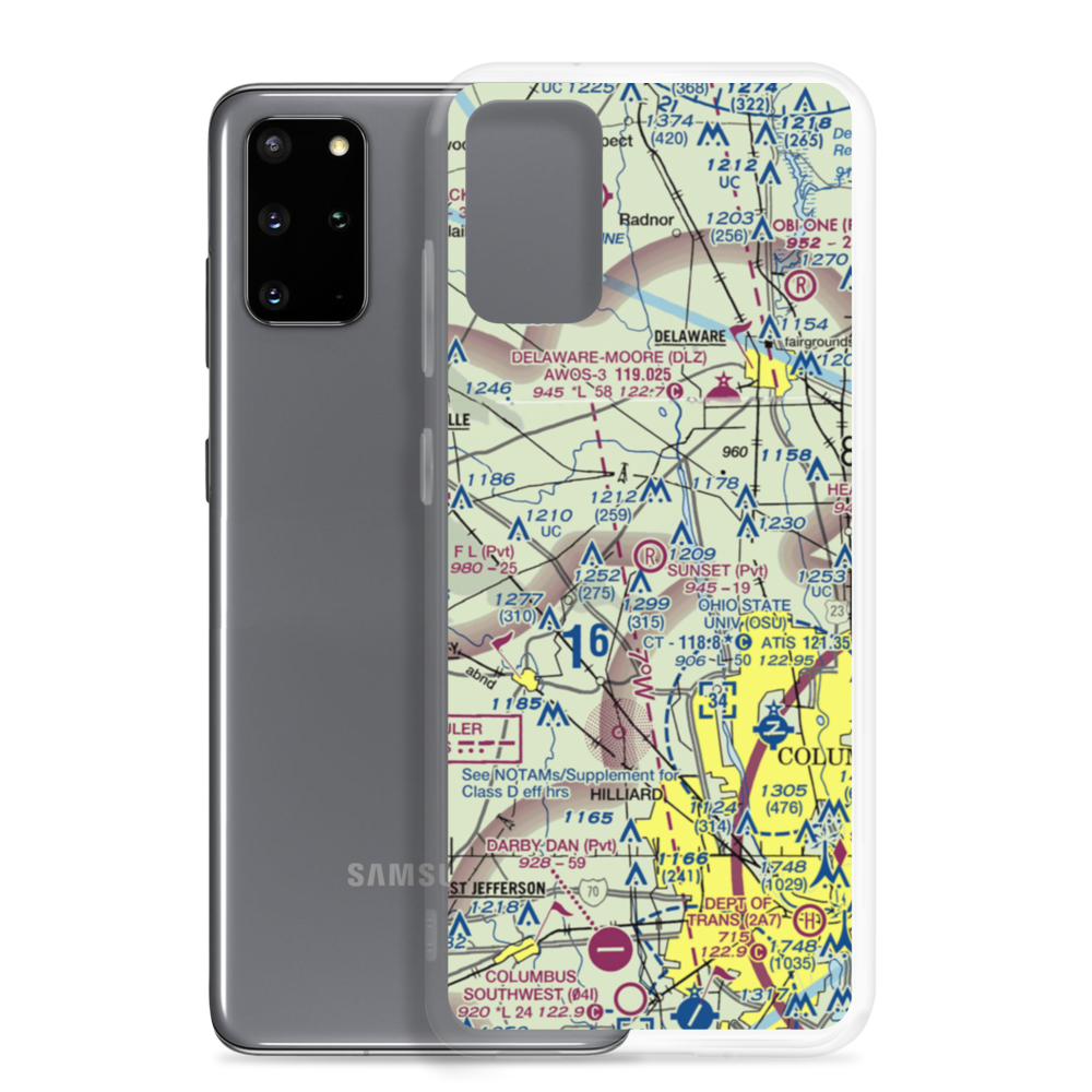 Sunset Strip (33OH) VFR Sectional Samsung Case Samsung Galaxy S20 Plus model shown