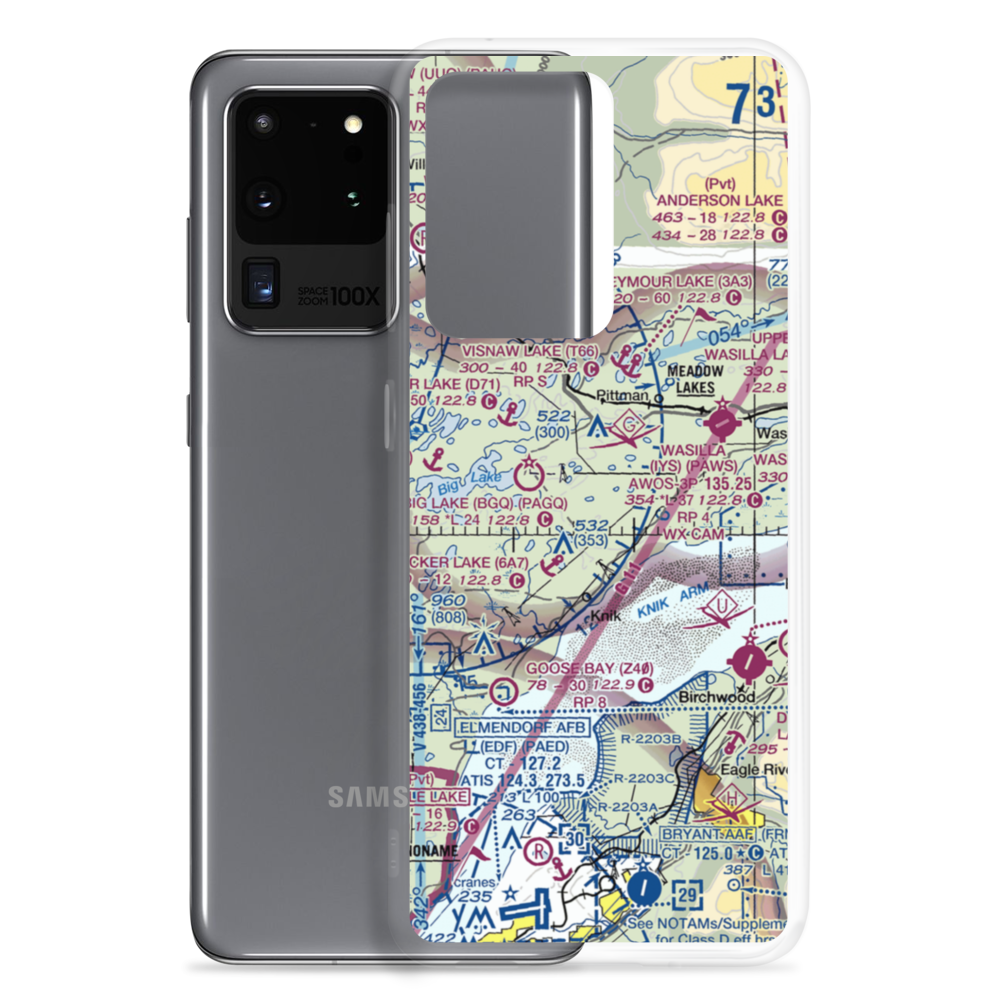 Sunset Strip (AK16) VFR Sectional Samsung Case Samsung Galaxy S20 Ultra model shown