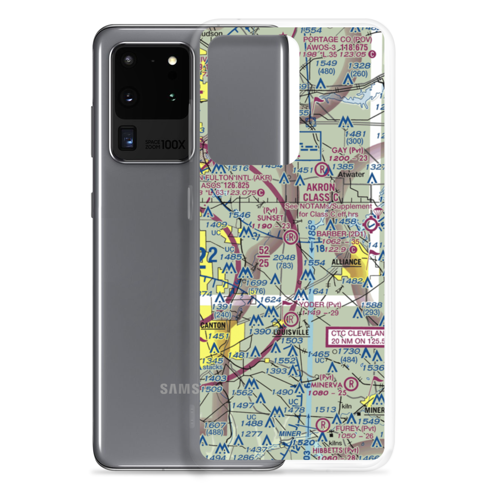 Sunset Strip (OH07) VFR Sectional Samsung Case Samsung Galaxy S20 Ultra model shown