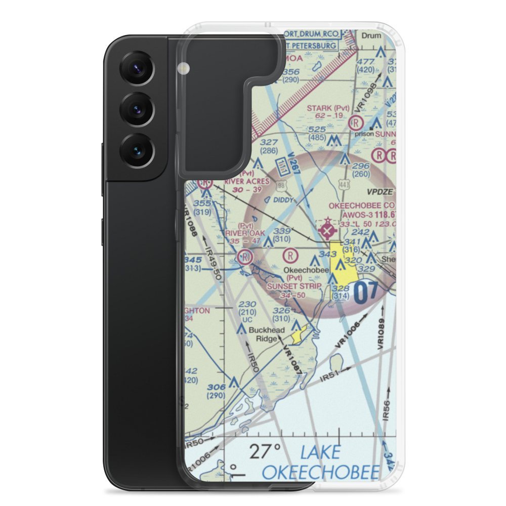 Sunset Strip Airpark (32FA) VFR Sectional Samsung Case Samsung Galaxy S22 Plus model shown