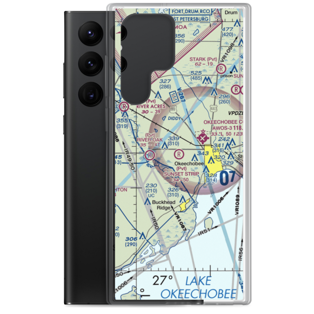 Sunset Strip Airpark (32FA) VFR Sectional Samsung Case Samsung Galaxy S22 Ultra model shown