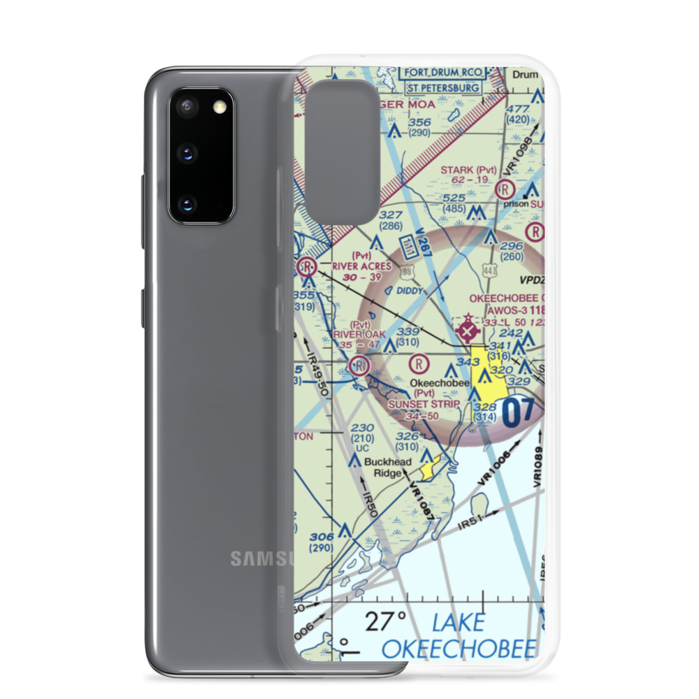 Sunset Strip Airpark (32FA) VFR Sectional Samsung Case Samsung Galaxy S20 model shown