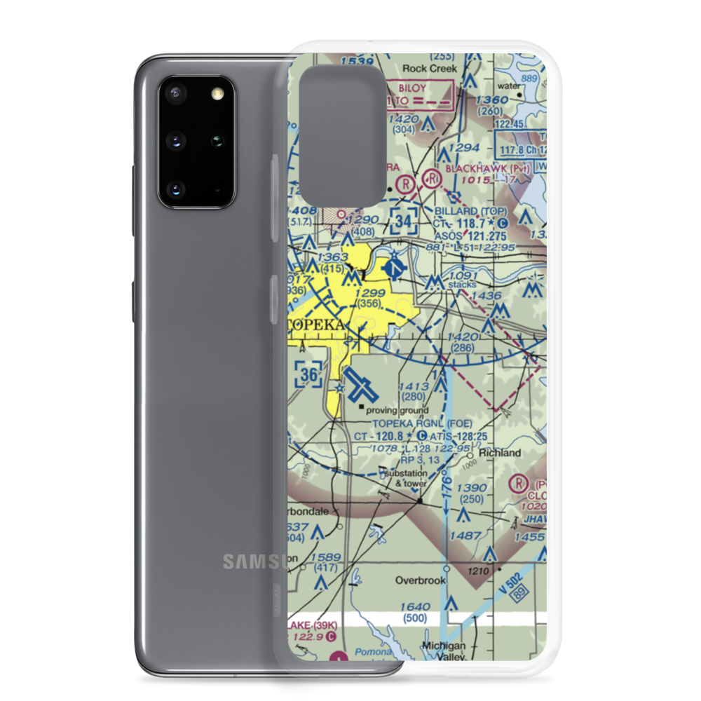 Sunset Strip Airpark (90KS) VFR Sectional Samsung Case Samsung Galaxy S20 Plus model shown