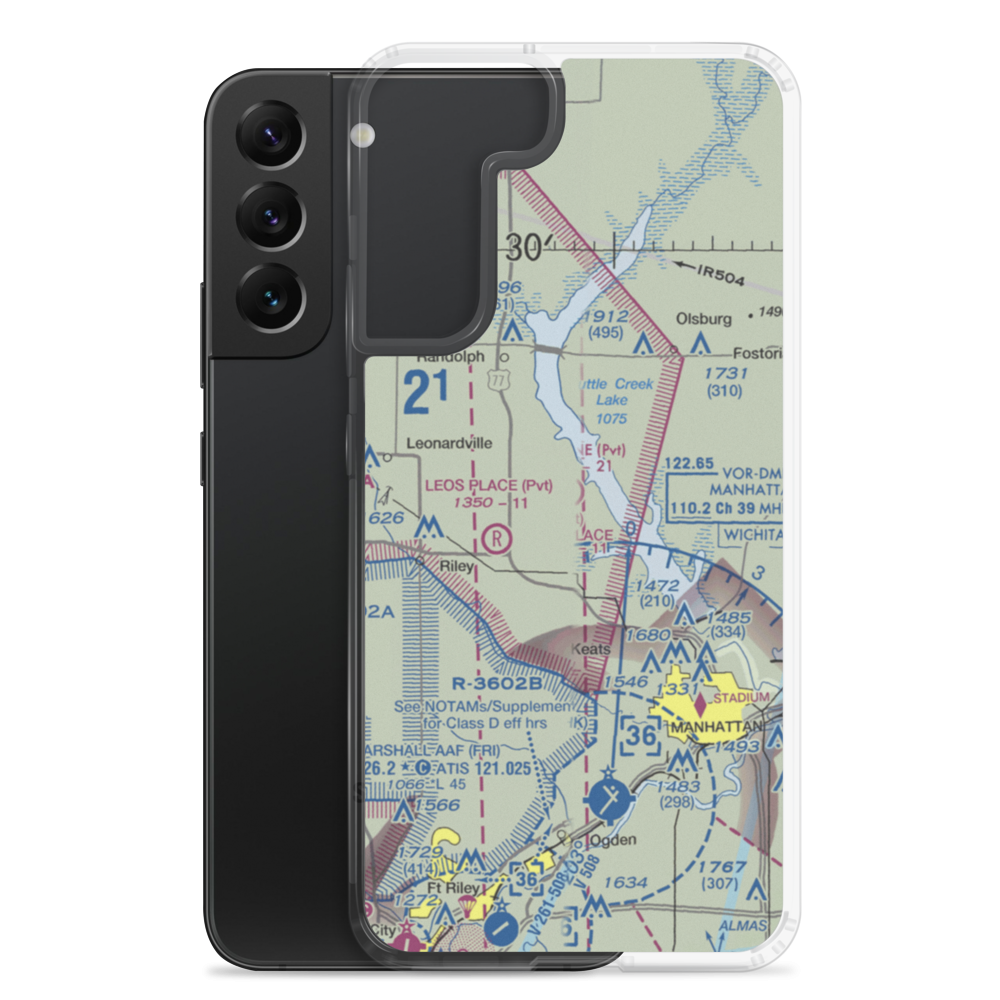 Sunshine Ranch Airport (SN92) VFR Sectional Samsung Case Samsung Galaxy S22 Plus model shown