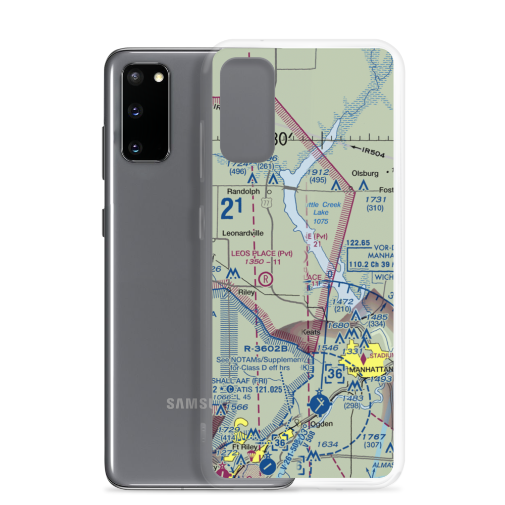 Sunshine Ranch Airport (SN92) VFR Sectional Samsung Case Samsung Galaxy S20 model shown