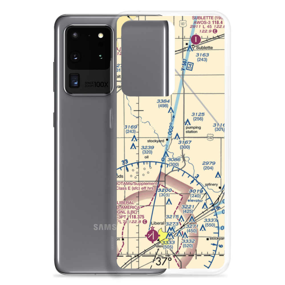 Supreme Feeders Airport (SN87) VFR Sectional Samsung Case Samsung Galaxy S20 Ultra model shown