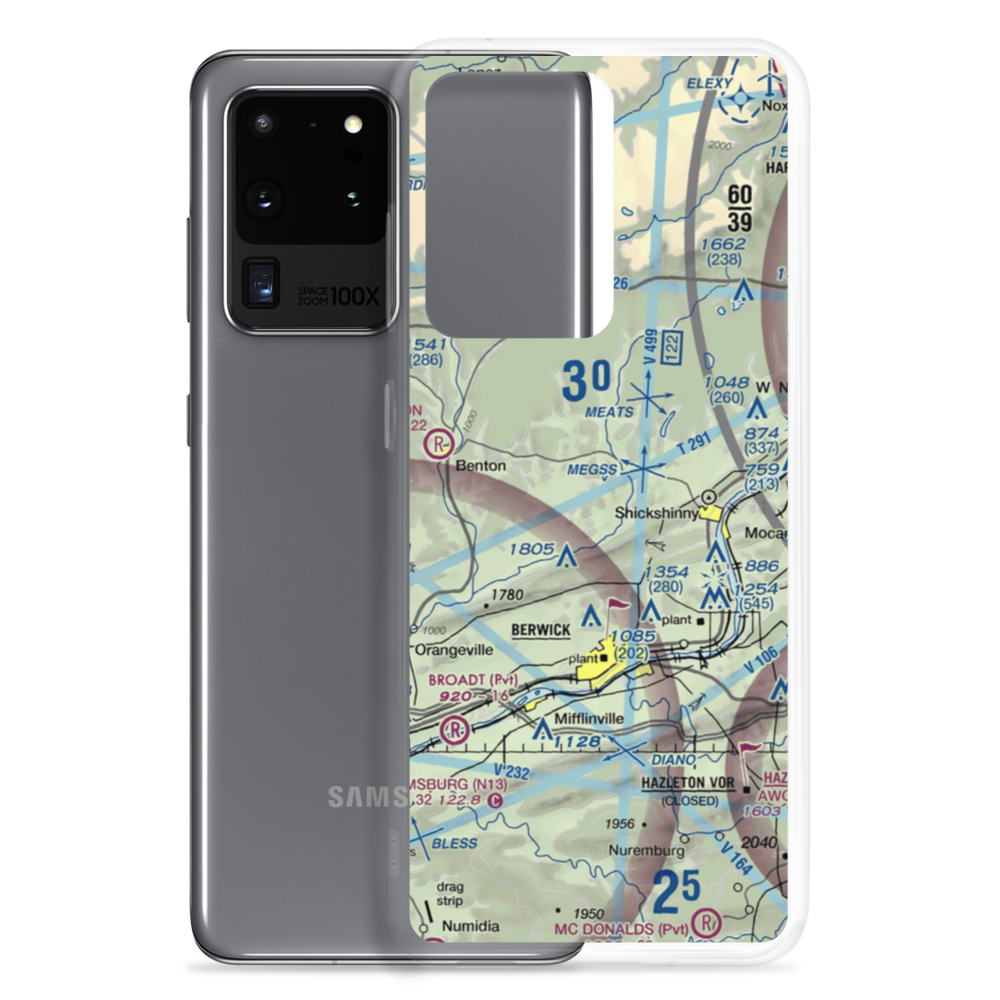 Sutliff Private Airport (33PA) VFR Sectional Samsung Case Samsung Galaxy S20 Ultra model shown