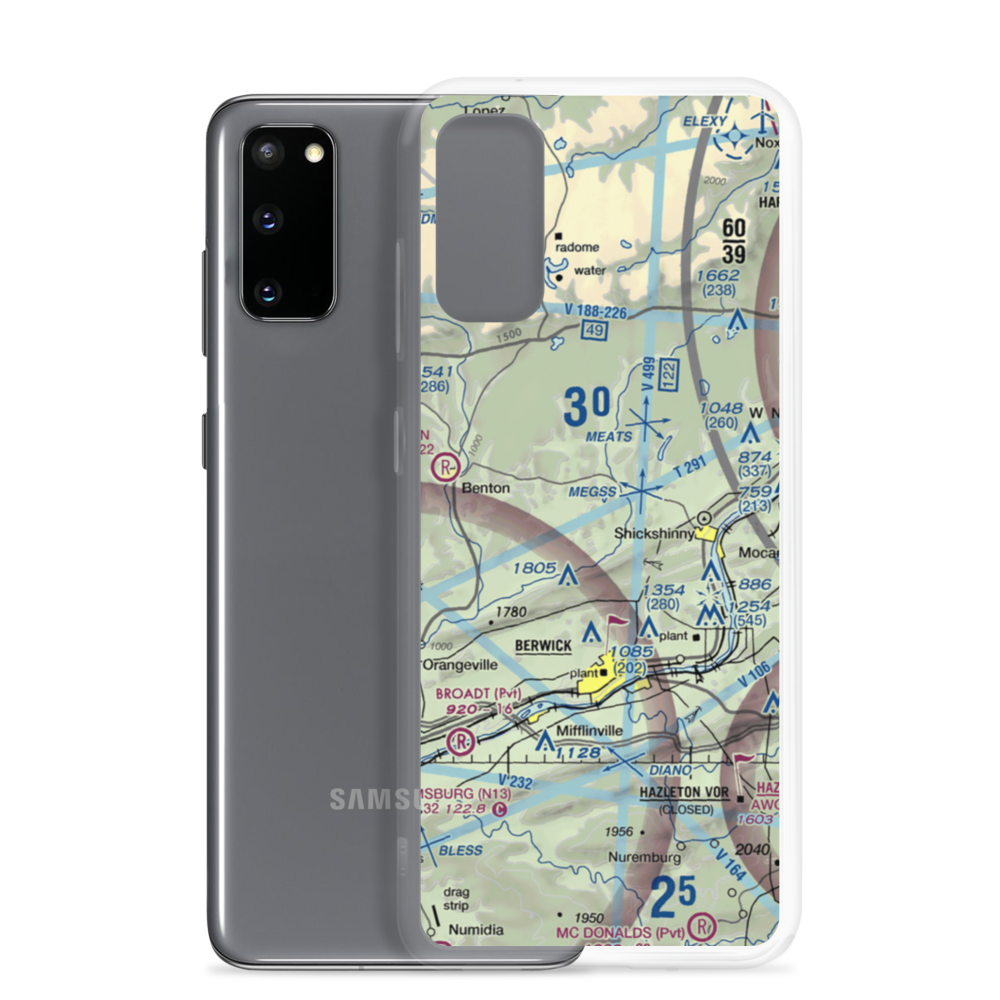 Sutliff Private Airport (33PA) VFR Sectional Samsung Case Samsung Galaxy S20 model shown