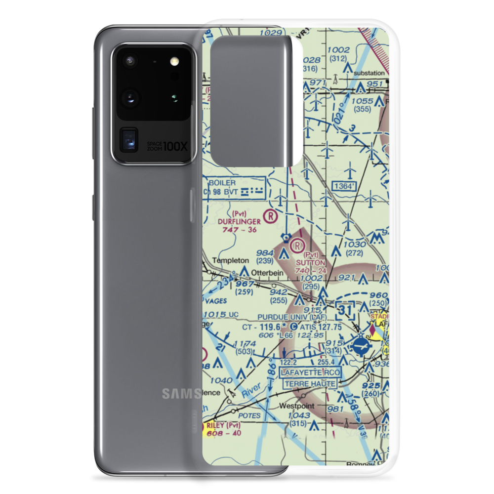 Sutton Airport (IN00) VFR Sectional Samsung Case Samsung Galaxy S20 Ultra model shown