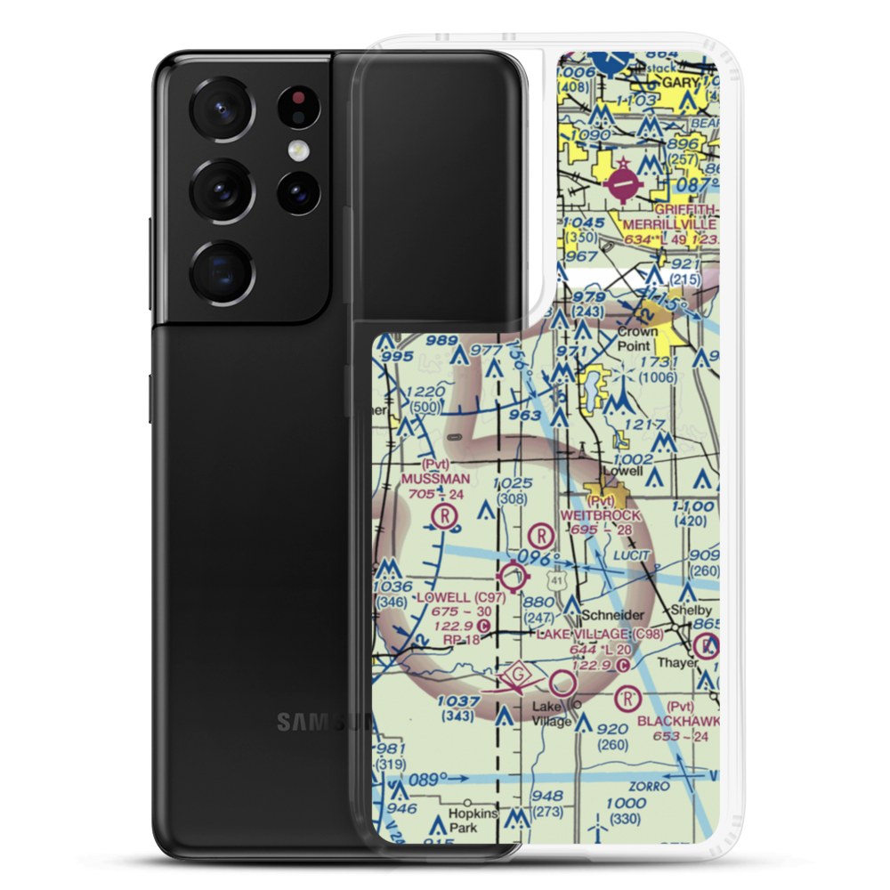 Sutton's Field (0II8) VFR Sectional Samsung Case Samsung Galaxy S21 Ultra model shown