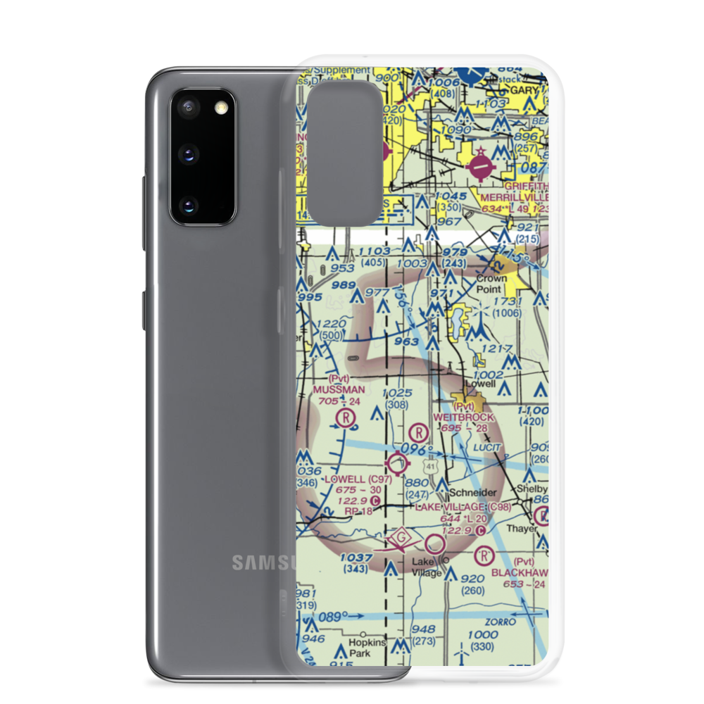 Sutton's Field (0II8) VFR Sectional Samsung Case Samsung Galaxy S20 model shown