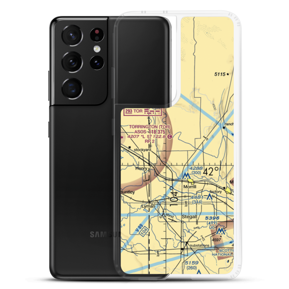 Svitak Airport (52NE) VFR Sectional Samsung Case Samsung Galaxy S21 Ultra model shown