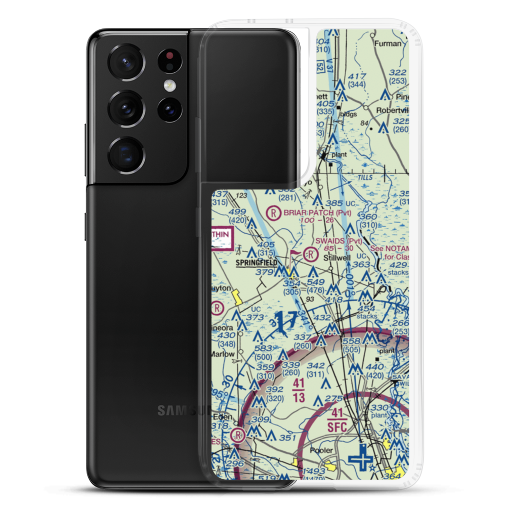 Swaids Field (2GA2) VFR Sectional Samsung Case Samsung Galaxy S21 Ultra model shown