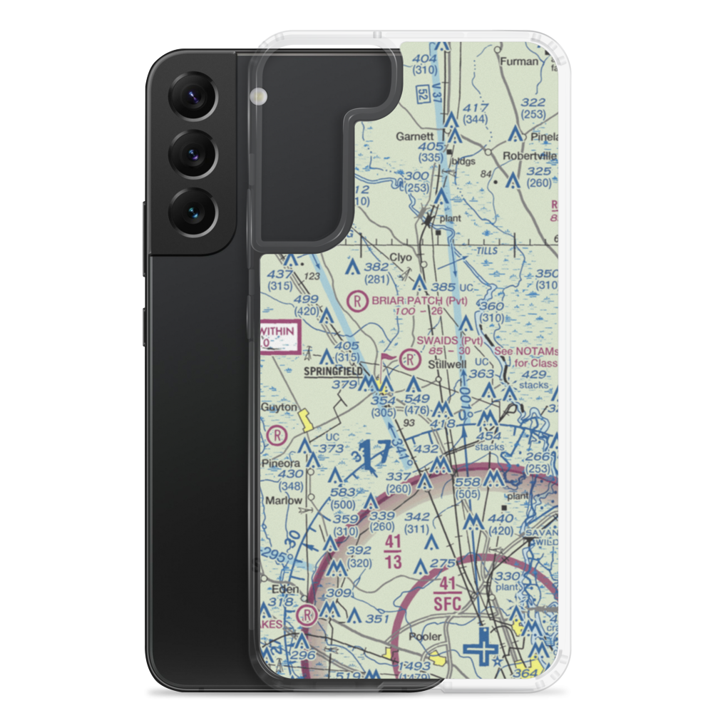 Swaids Field (2GA2) VFR Sectional Samsung Case Samsung Galaxy S22 Plus model shown