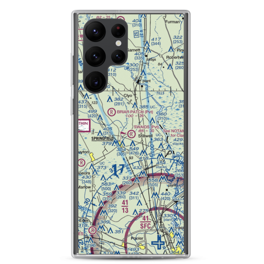 Swaids Field (2GA2) VFR Sectional Samsung Case Samsung Galaxy S22 Ultra model shown
