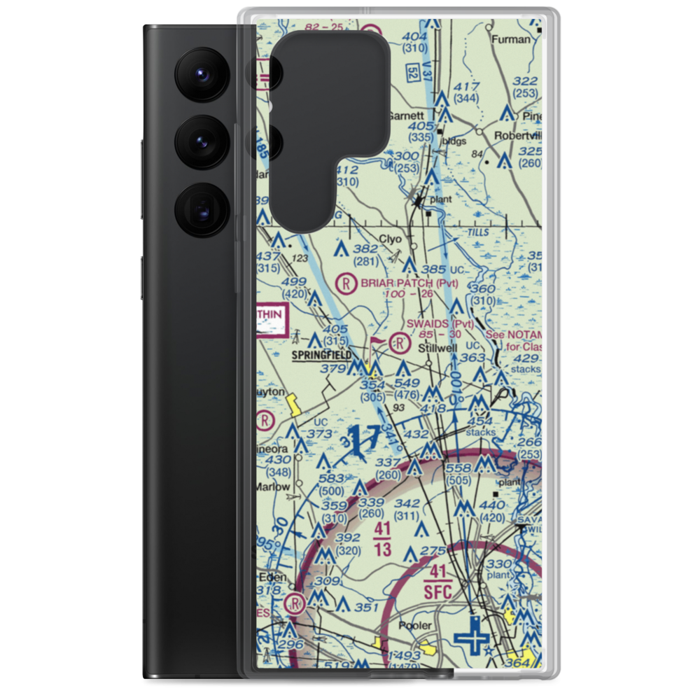 Swaids Field (2GA2) VFR Sectional Samsung Case Samsung Galaxy S22 Ultra model shown