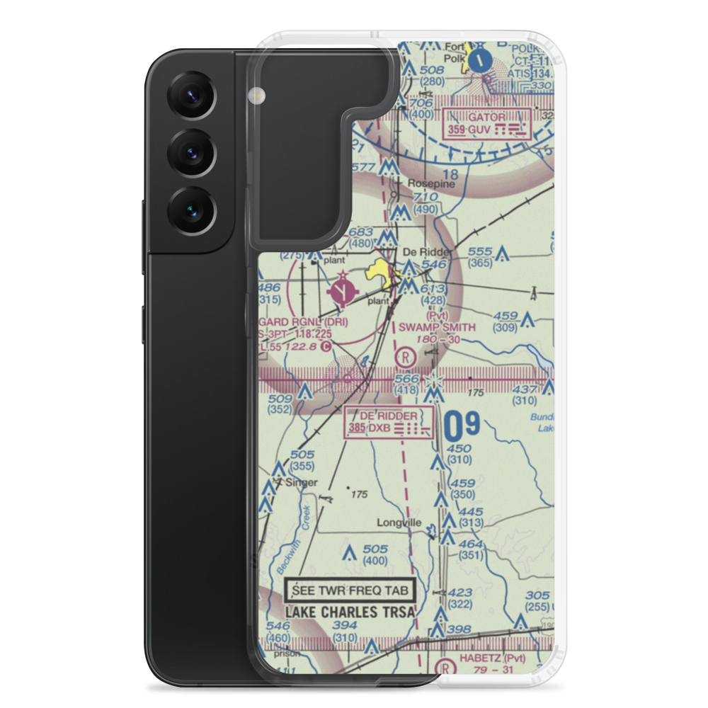 Swamp Smith Airport (34LA) VFR Sectional Samsung Case Samsung Galaxy S22 Plus model shown