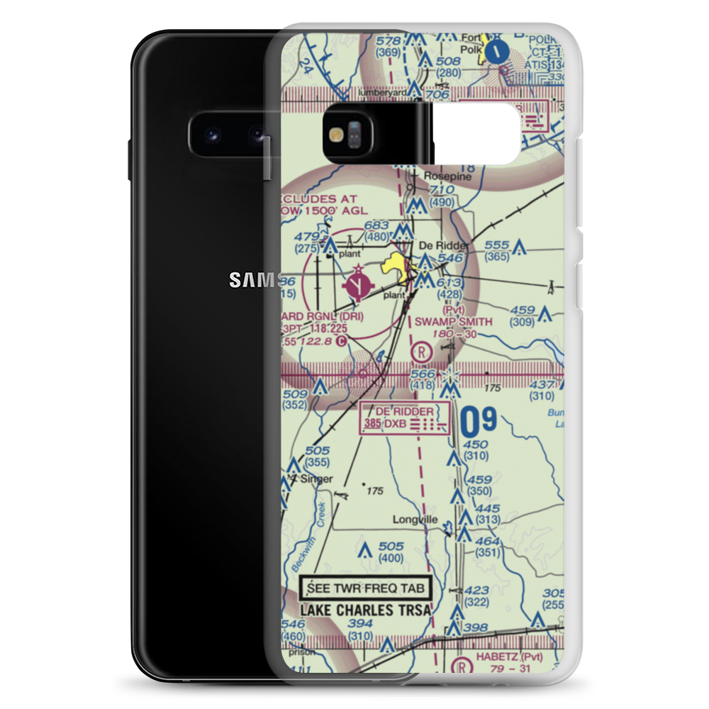 Swamp Smith Airport (34LA) VFR Sectional Samsung Case Samsung Galaxy S10+ model shown