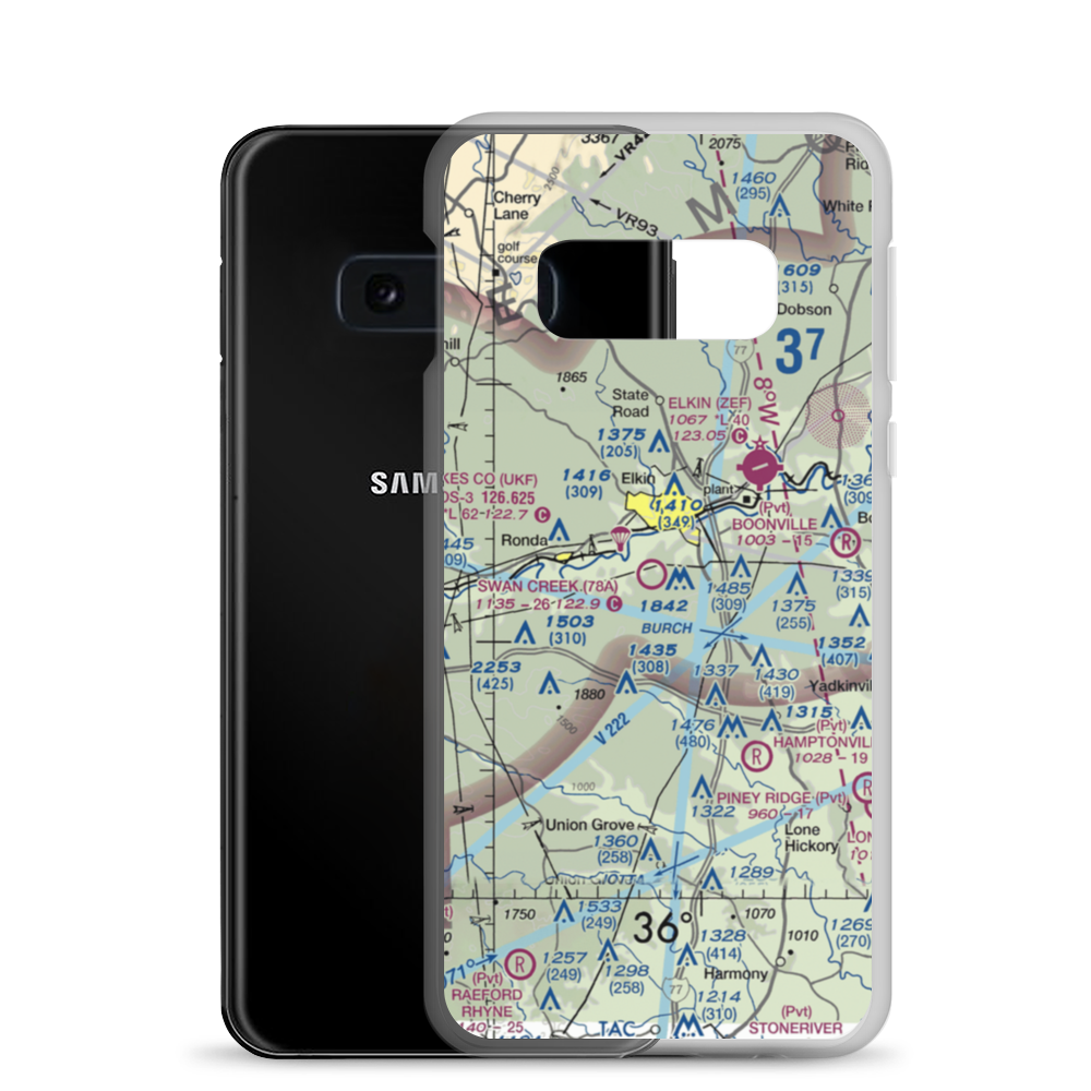 Swan Creek Airport (78A) VFR Sectional Samsung Case Samsung Galaxy S10e model shown