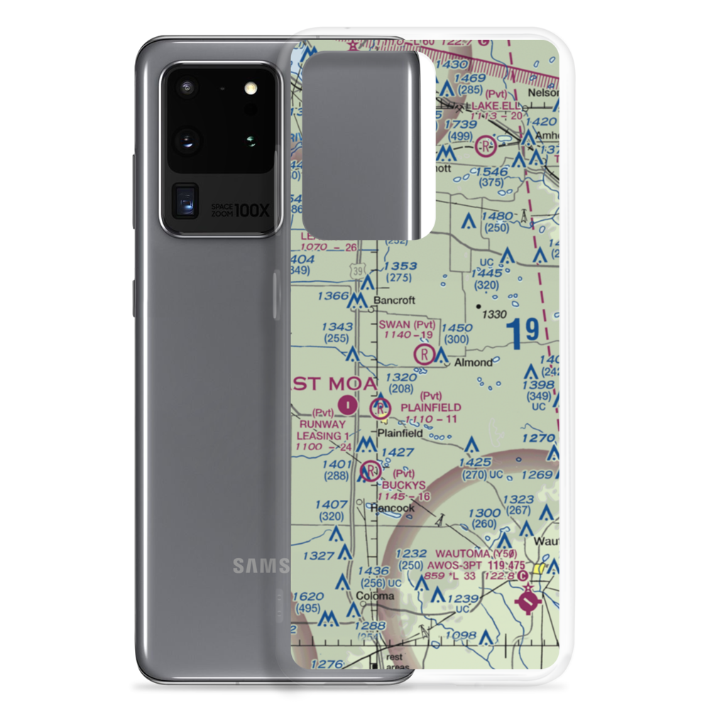 Swan Field (WS36) VFR Sectional Samsung Case Samsung Galaxy S20 Ultra model shown