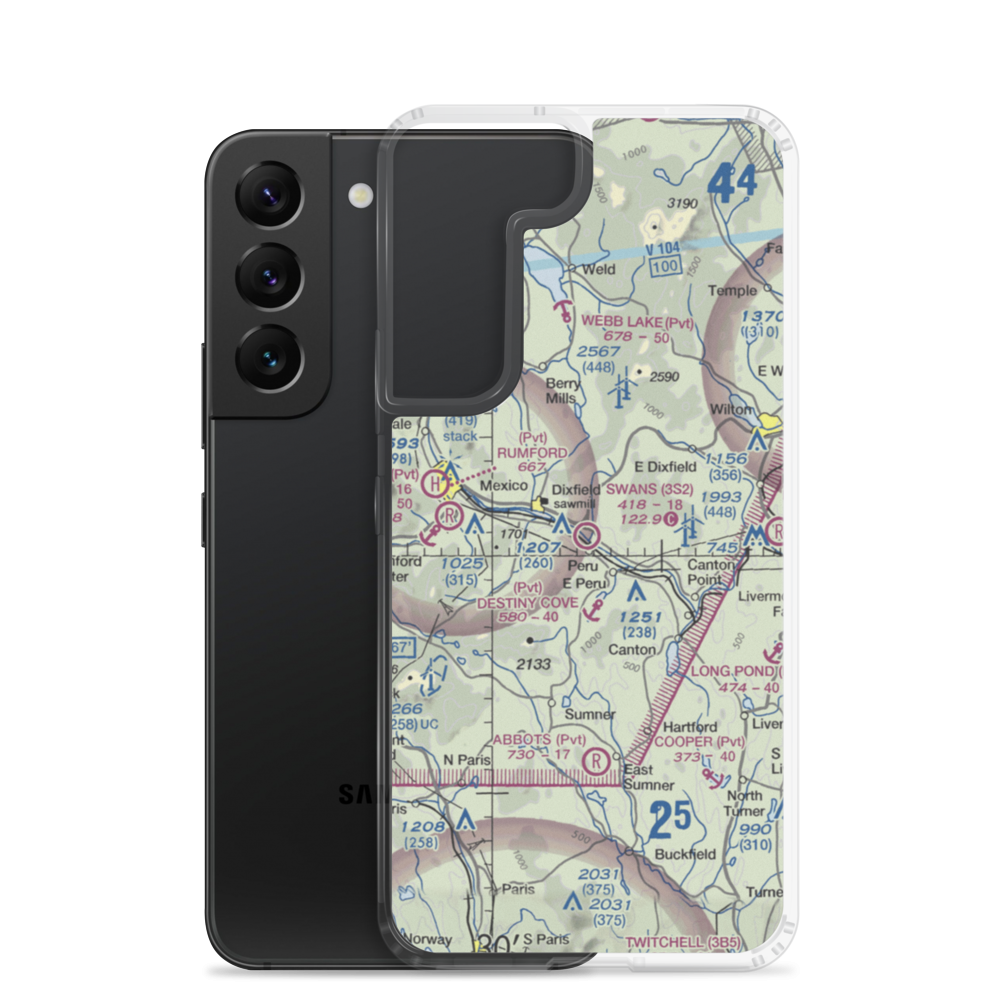 Swans Field (3S2) VFR Sectional Samsung Case Samsung Galaxy S22 model shown