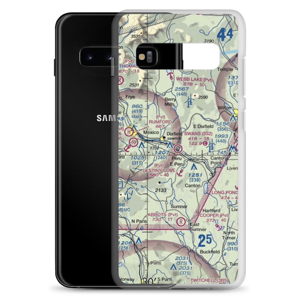 Swans Field (3S2) VFR Sectional Samsung Case Samsung Galaxy S10+ model shown