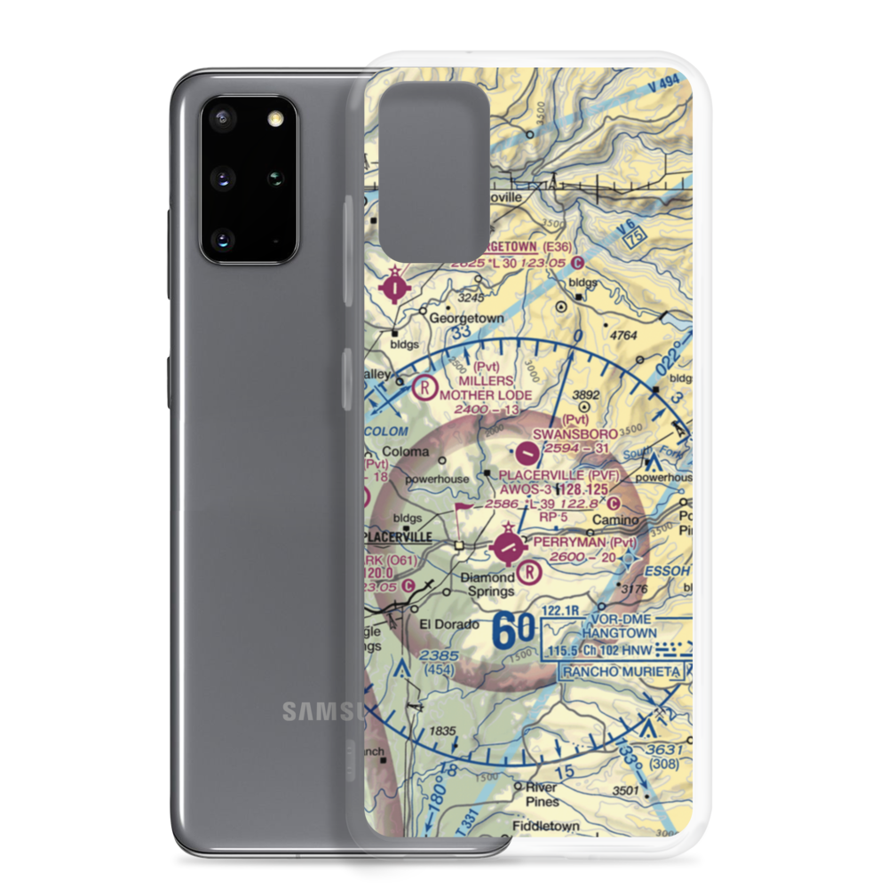 Swansboro Country Airport (01CL) VFR Sectional Samsung Case Samsung Galaxy S20 Plus model shown