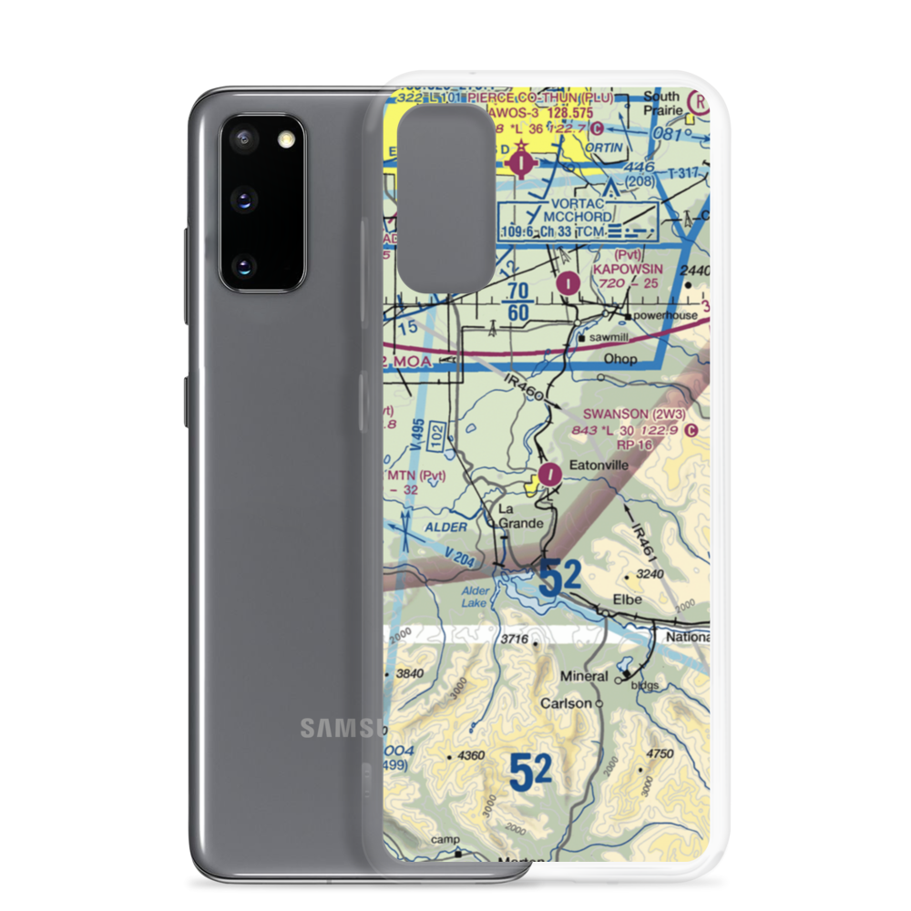 Swanson Airport (2W3) VFR Sectional Samsung Case Samsung Galaxy S20 model shown